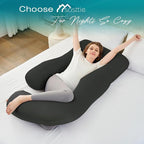 Cooling Pregnancy Pillows for Sleeping, Down Alternative, Removable Cover - Image 8