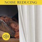 NICETOWN 100% Absolutely Blackout Linen Curtains - Image 4