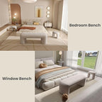 53" Chenille End of Bed Bench Set - Image 6