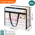 TasticTotes 4 Pack Clear Storage Bags - Image 2