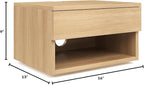 Nathan James Jackson Wall Mounted Floating Bedroom Nightstand - Image 2