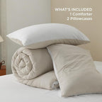 Bedsure King Comforter Set, Dark Olive Green Soft Prewashed Bedding - Image 6