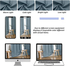 Simplebrand Ava Stone Blue Blackout Curtains - Image 9