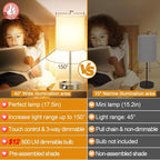 Lynnoland Set of 2 Touch Control Table Lamps - Image 2