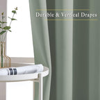 NICETOWN 66 inch Sage Green Curtains - Image 5