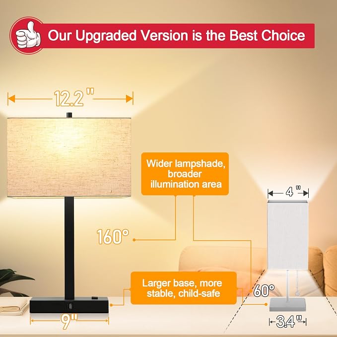 Lynnoland 21" Set of 2 Table lamp - Image 5