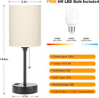 Small Bedside Table Lamp for Bedroom - Image 5
