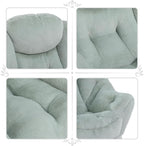 HollyHOME Lazy Chair with Foldable Ottoman, Accent Comfy Lounge Armchair and - Image 5
