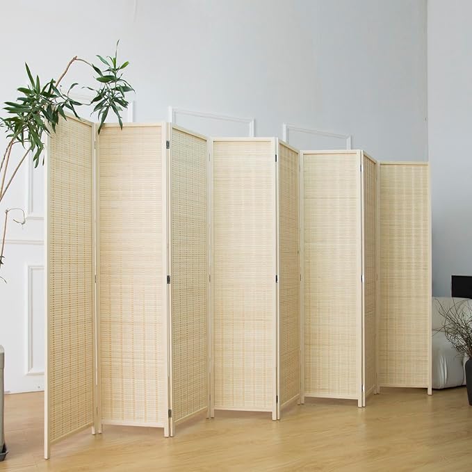 8 Panel Bamboo Room Divider - Image 4
