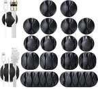 16-Pack Black Cord Organizer by OHill