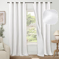 Linen Blackout Curtains for Living Room by Lajode