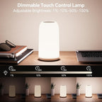 ROOTRO Cordless Table Lamps Rechargeable, Touch Lamp - Image 2