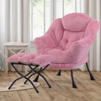 HollyHOME Lazy Chair with Foldable Ottoman, Accent Comfy Lounge Armchair and - Image 2