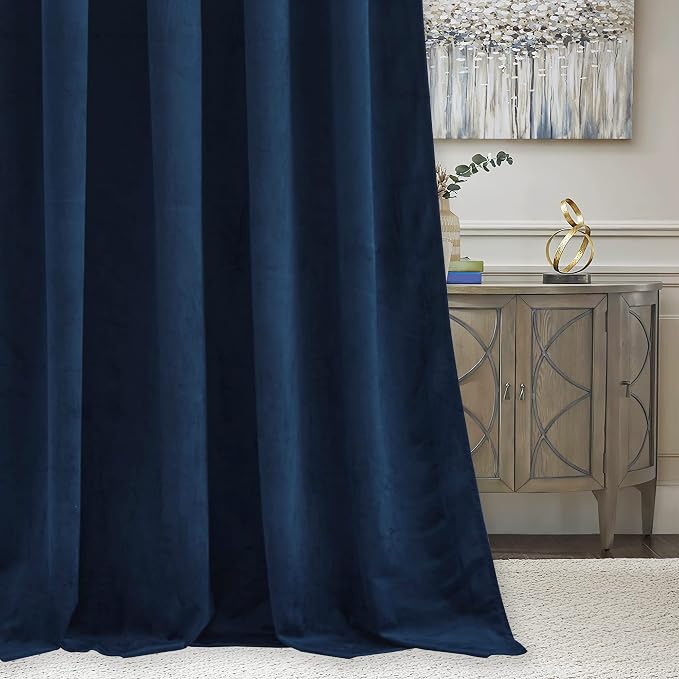 RYB HOME Velvet Room Darkening Curtains - Image 6