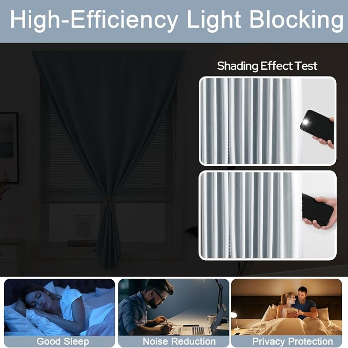 Self Adhesive Curtains, No Drilling Curtains, Easy Installation - Image 3