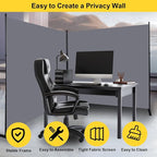 Room Divider Single Panel Folding Privacy Screen, Wall Divider - Image 5