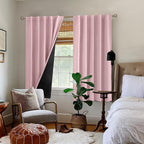 BGment Pink 100% Blackout 63 Inch Curtains 2 Panel Set - Image 9