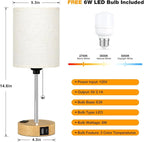 Small Bedside Table Lamp for Bedroom, Desk Lamp - Image 4