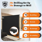 Room Divider Single Panel, Fabric Portable Privacy Screen Wall Divider - Image 2