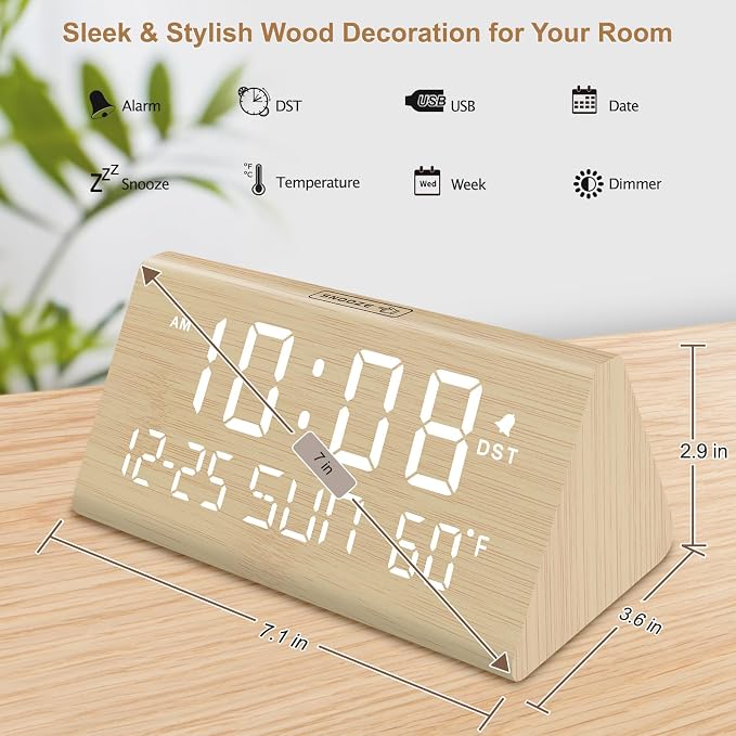 DreamSky Digital Alarm Clock for Bedrooms - Image 7