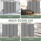 RANTILA 4 Panel Room Divider, 6 FT Folding Privacy Screen - Image 7