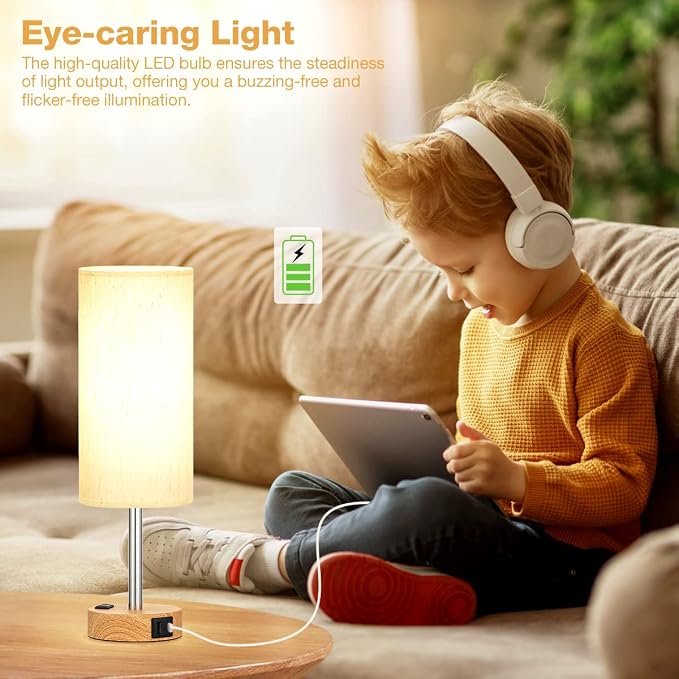 Bedside Table Lamp for Bedroom - Image 6
