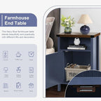 Farmhouse End Table, Nightstand - Image 5