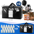 TAILI 2 Pack Black Extra Large Moving Bags, Storage Bag - Image 6