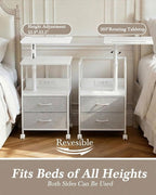 Faesun Swivel Lift Top Nightstand - Image 3
