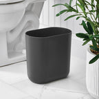 iDesign Small Slim Plastic Bathroom Trash Can - Image 9