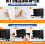 Metal Bedside Wall Shelf, 【No Drill】 Wall Organizer - Image 8