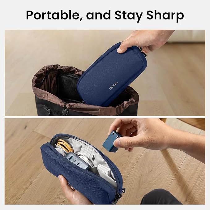 tomtoc Electronics Organizer Travel Case, Cable Organizer - Image 5