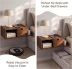 Floating Nightstand Wall Mounted, Walnut Bedside Table - Image 4