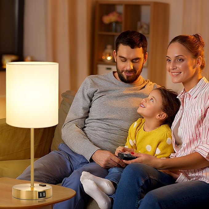 Lynnoland 2 Pack Touch Control Table Bedside Lamps - Image 7