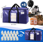 TAILI 6 Pack Dark Blue XXL Moving Bags, Storage Bags - Image 6