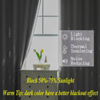 Light Grey Blackout Curtains 108 Inches Long, Light Blocking Thermal Insulated - Image 6