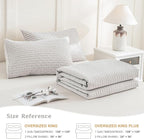 CozyTide Oversized King Bedspread 128"x120", Stone-Washed Cotton King Quilt - Image 7