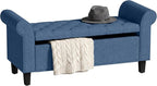 HOMCOM 47" Ottoman wih Storage End of Bed Bench by HOMCOM