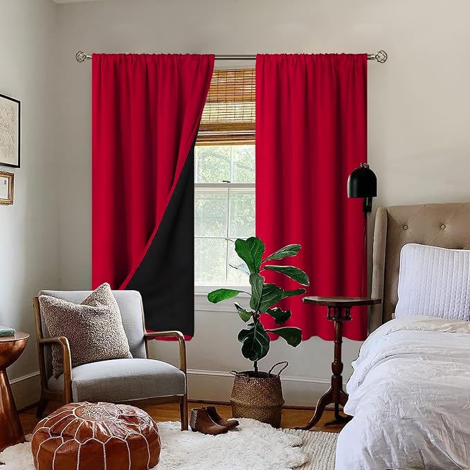 BGment Christmas 100% Blackout Curtains - Image 2