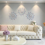 ZEXUIRU 3 Set Silver Starburst Wall Art - Image 6