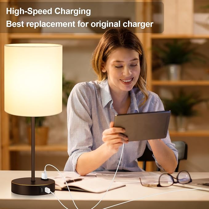 Lynnoland 2 Pack Touch Control Table Lamps - Image 5