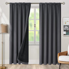 BGment 100% Room Darkening Thermal Insulated Blackout Curtains 84 Inches Long - Image 2