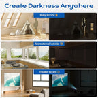 Blackout Curtains for Bedroom, Temporary Blackout Shades - Image 5