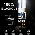 XWZO 100% Blackout Window Curtains - Image 2