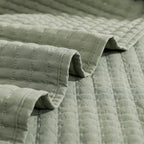 Oversized King Quilt-Sage Green Lightweight Bedspreads Quilt Bedding Set | Soft - Image 7