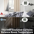 BGment Thermal Insulated 100% Blackout Curtains 72 Inch Length 2 Panels - Image 4