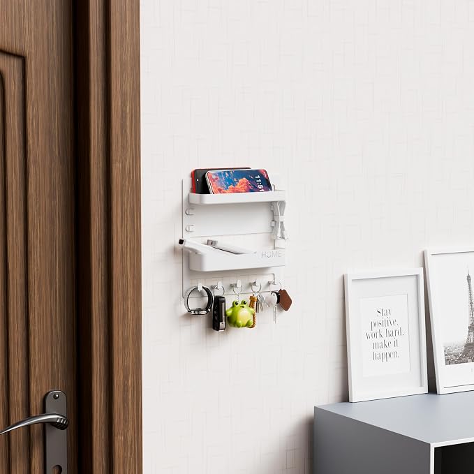 Bedside Wall Organizer for Dorm Bed, Small Room and Nightstand, Wall Mounted - Image 5