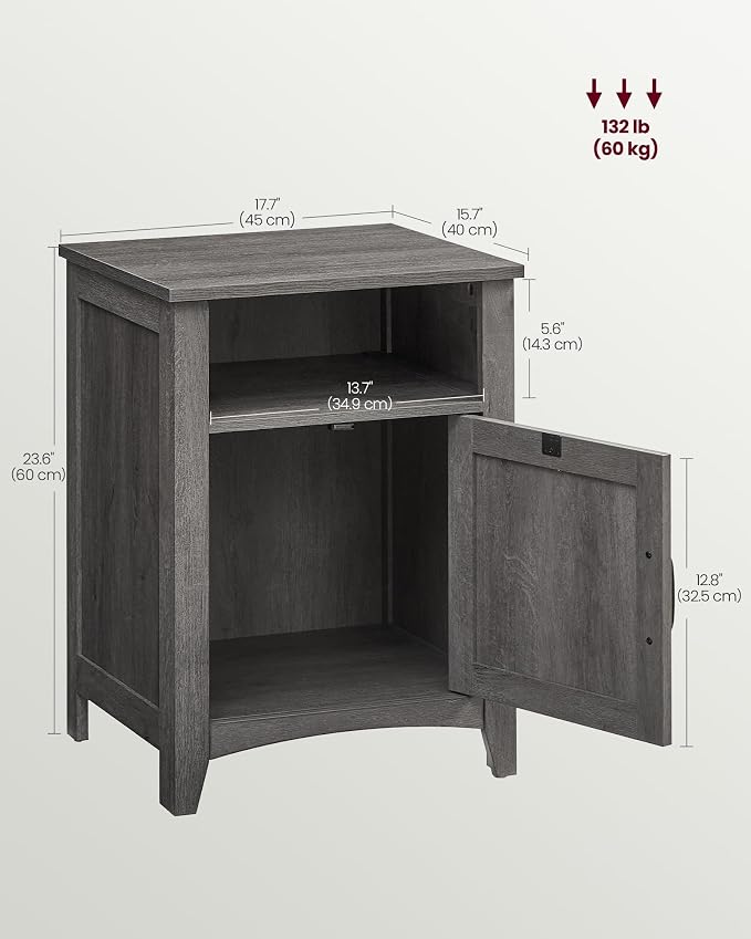 VASAGLE Farmhouse Nightstand - Image 3