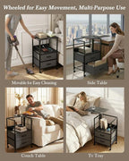 Faesun Swivel Lift Top Nightstand - Image 7