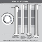 KOUFALL 2 Panels Set 96 Inches Long Blackout Curtains - Image 4